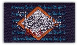 Nažehľovacie etikety stredné - jeans